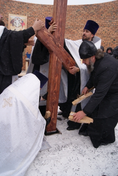 Установка креста